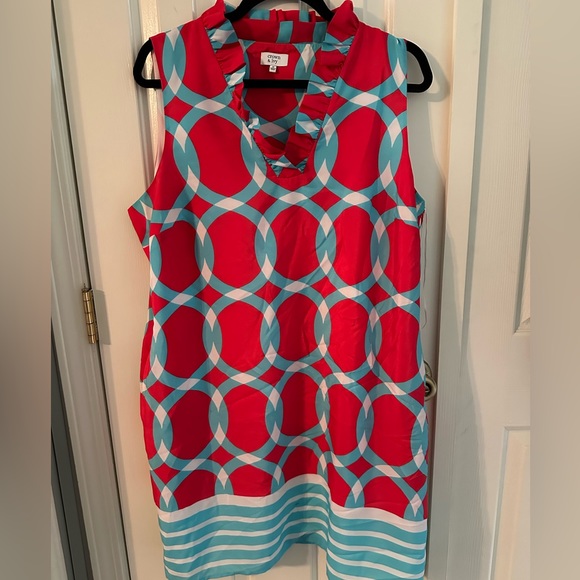 crown & ivy Dresses & Skirts - Crown & Ivy Blue and Pink Dress (Size 16)